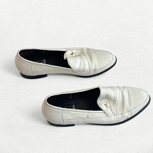 Vintage Playboy White Loafer Shoes